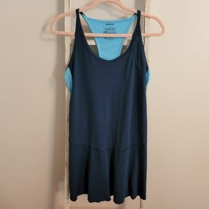 Patagonia Medium blue racerback athletic dress